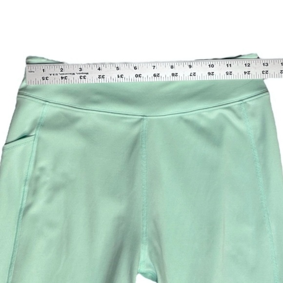 HUK Reel On Leggings Beach Glass Green sz M Pockets Mesh Inserts Yoga Fishing - Picture 3 of 9